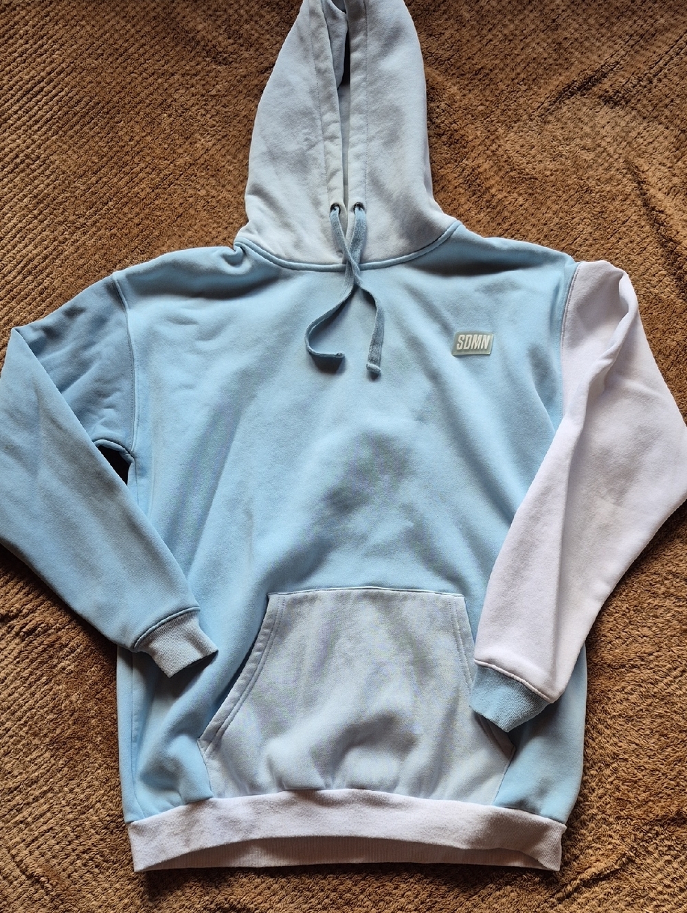 Sideman blue color block Hoodie Sweatshirt
